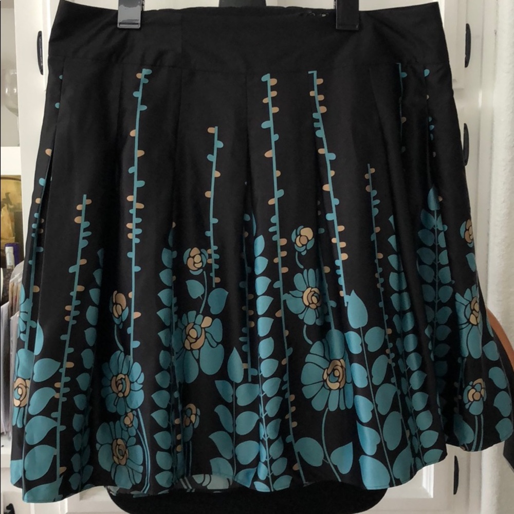 Black and Turquoise Skirt